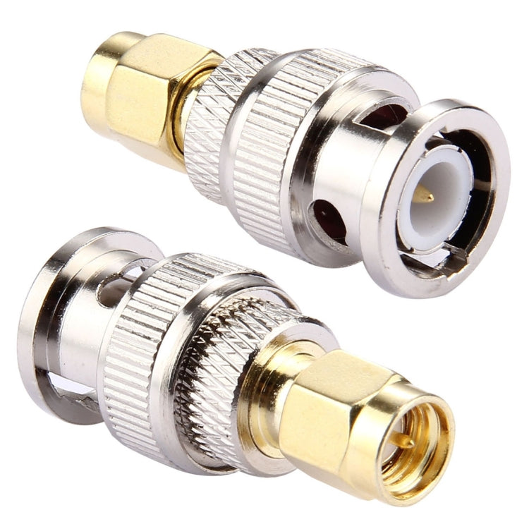 2 PCS BNC Male to SMA Male Connector, Male to SMA Male 2 PCS BNC Male to SMA Male Connector, Male to SMA Male